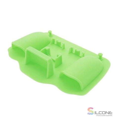 Image of 2-Hole Silicone Toothbrush Holder Green