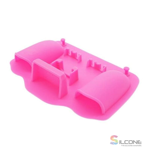 Image of 2-Hole Silicone Toothbrush Holder Pink