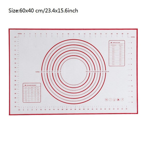 Image of Ex-large Silicone Baking Mat for Oven Scale Rolling Dough