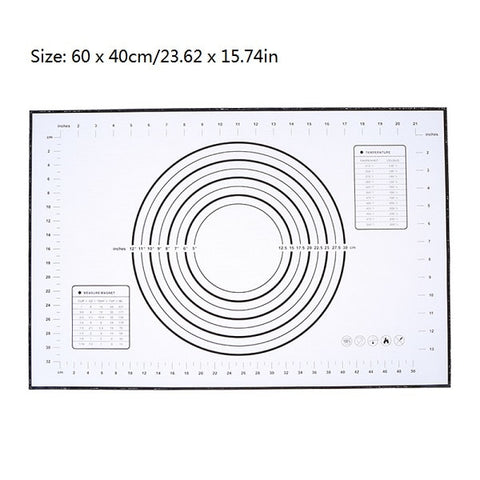 Image of Ex-large Silicone Baking Mat for Oven Scale Rolling Dough