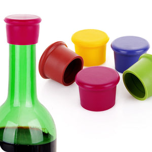 Best wine bottle stoppers - Silicone Reusable wine bottle stoppers - 3Pcs