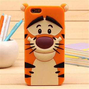 3D Cartoon Soft Silicone Phone Case For iPhone