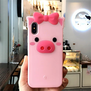 3D Cartoon Soft Silicone Phone Case For iPhone