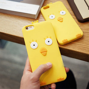 3D Cartoon Soft Silicone Phone Case For iPhone