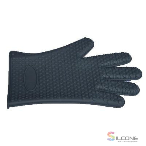 Image of Silicone Gloves Waterproof Heat Resistant Black