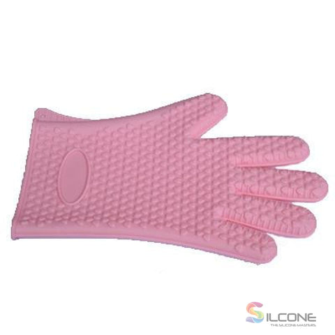 Image of Silicone Gloves Waterproof Heat Resistant Pink